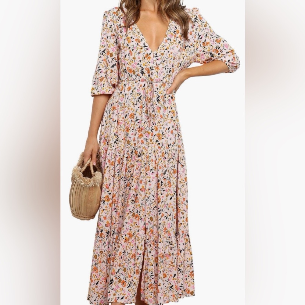 Petal & Pup Floral Maxi Dress - Multicolor